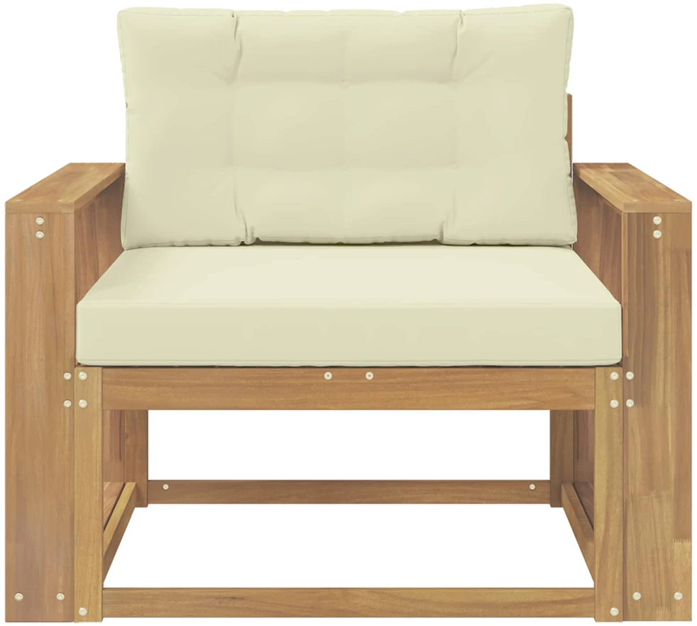 Lauko Vidurinis Sofa Poliesteris Balta