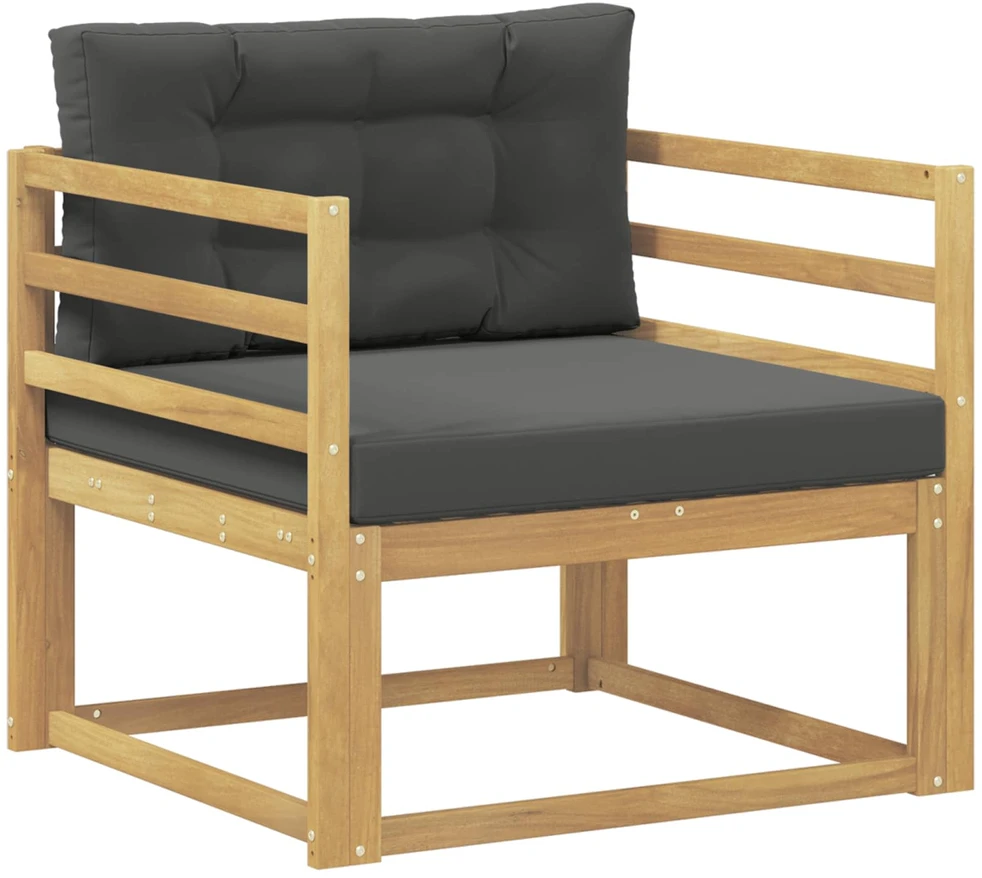Lauko Vidurinis Sofa Poliesteris Balta