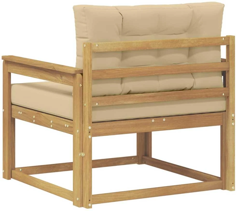 Lauko Vidurinis Sofa Poliesteris Balta
