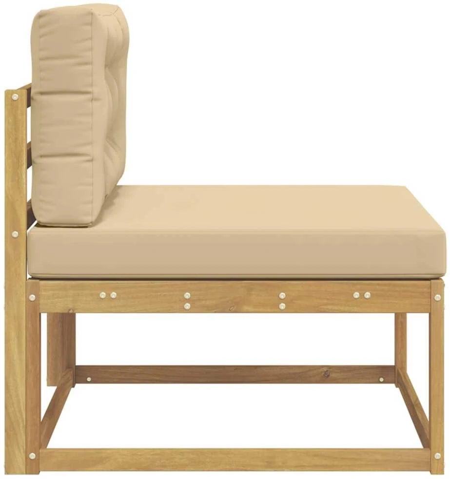 Lauko Vidurinis Sofa Poliesteris Balta