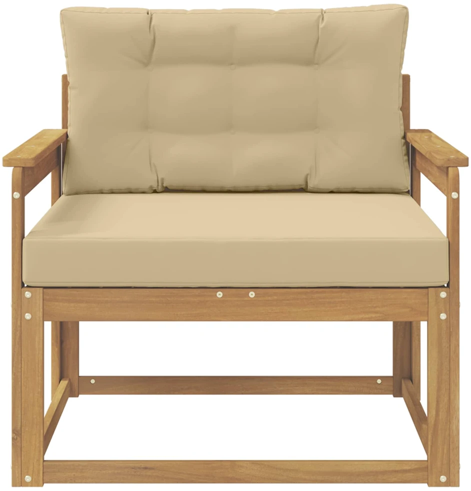 Lauko Vidurinis Sofa Poliesteris Balta