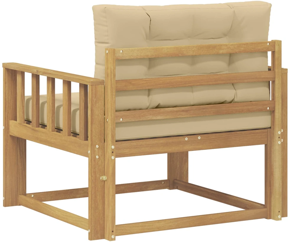 Lauko Vidurinis Sofa Poliesteris Balta