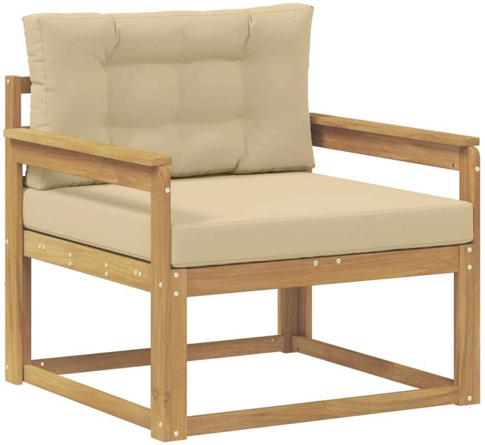 Lauko Vidurinis Sofa Poliesteris Balta