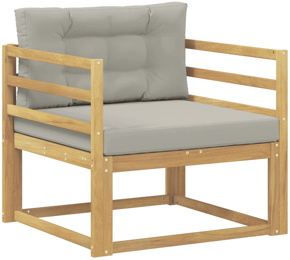 Lauko Vidurinis Sofa Poliesteris Balta