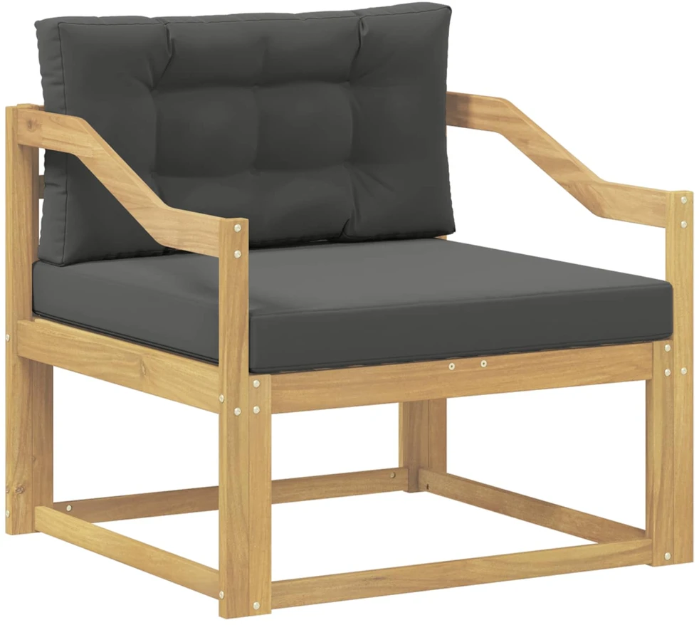 Lauko Vidurinis Sofa Poliesteris Balta