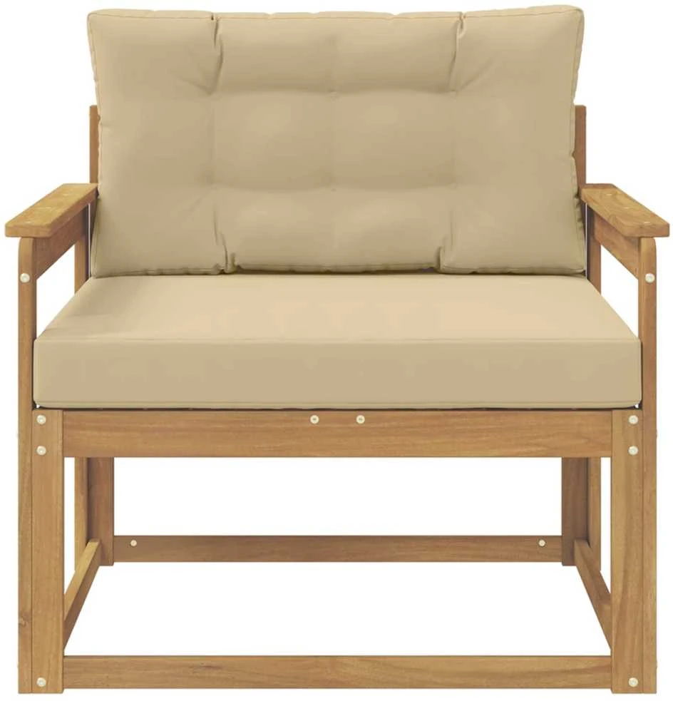 Lauko Vidurinis Sofa Poliesteris Balta