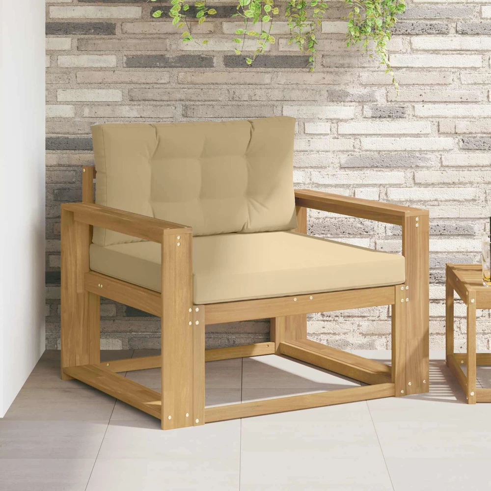 Lauko Vidurinis Sofa Poliesteris Balta