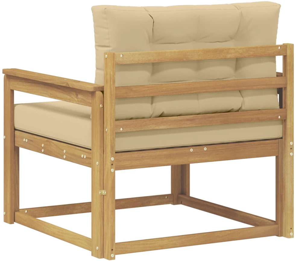 Lauko Vidurinis Sofa Poliesteris Balta