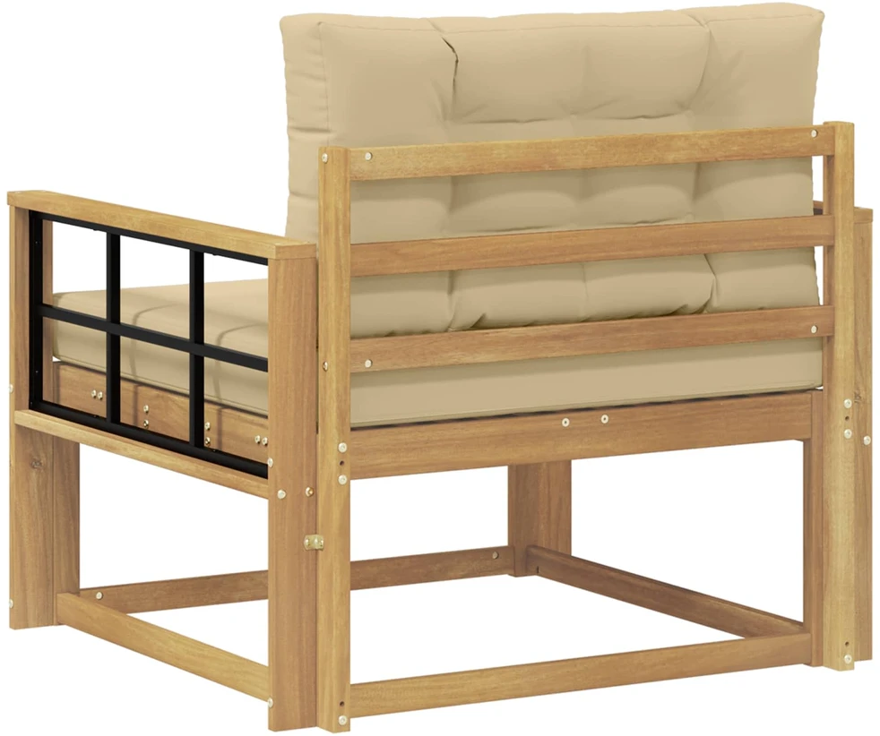 Lauko Vidurinis Sofa Poliesteris Balta
