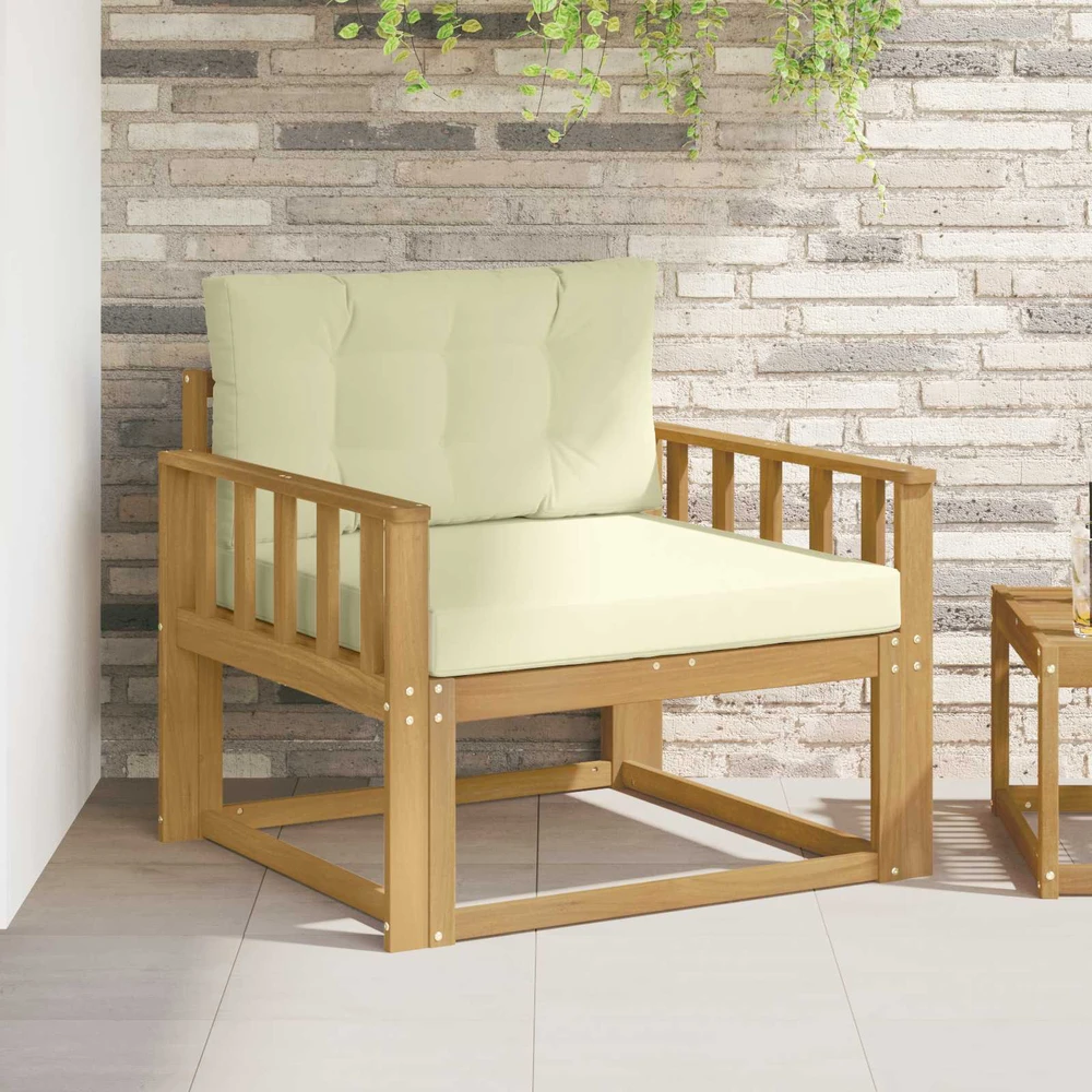 Lauko Vidurinis Sofa Poliesteris Balta