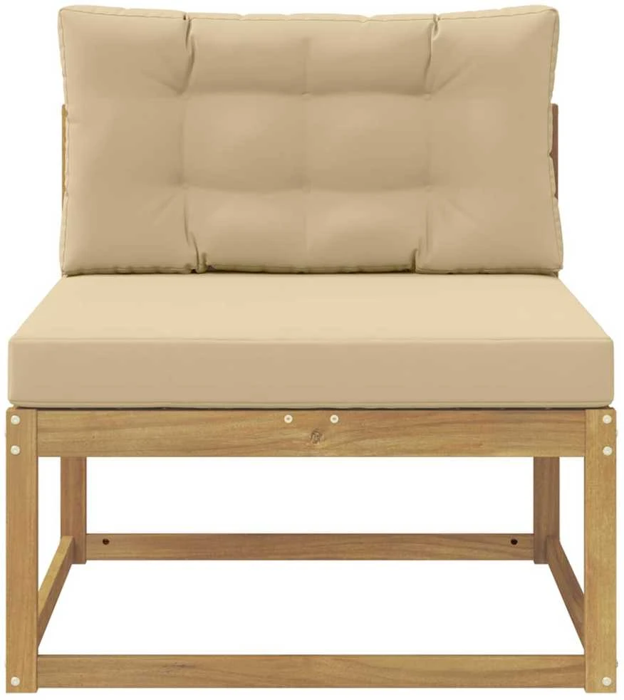 Lauko Vidurinis Sofa Poliesteris Balta