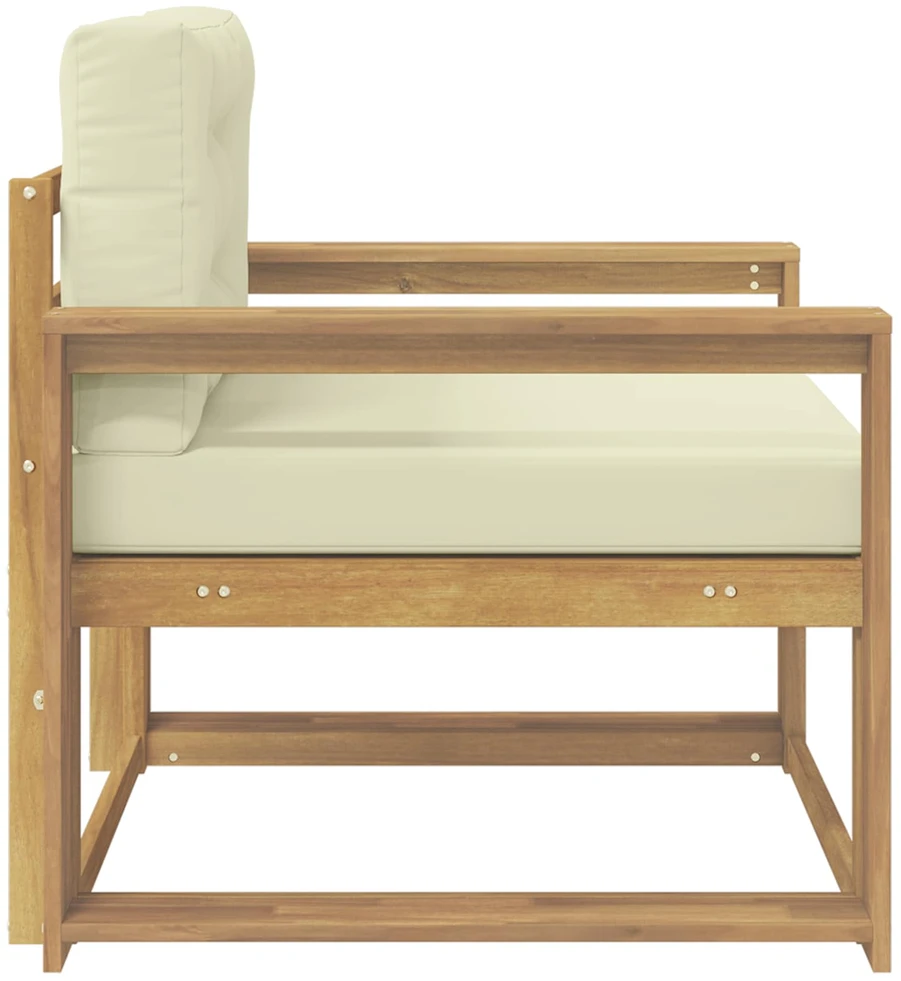 Lauko Vidurinis Sofa Poliesteris Balta