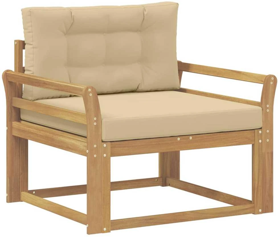 Lauko Vidurinis Sofa Poliesteris Balta