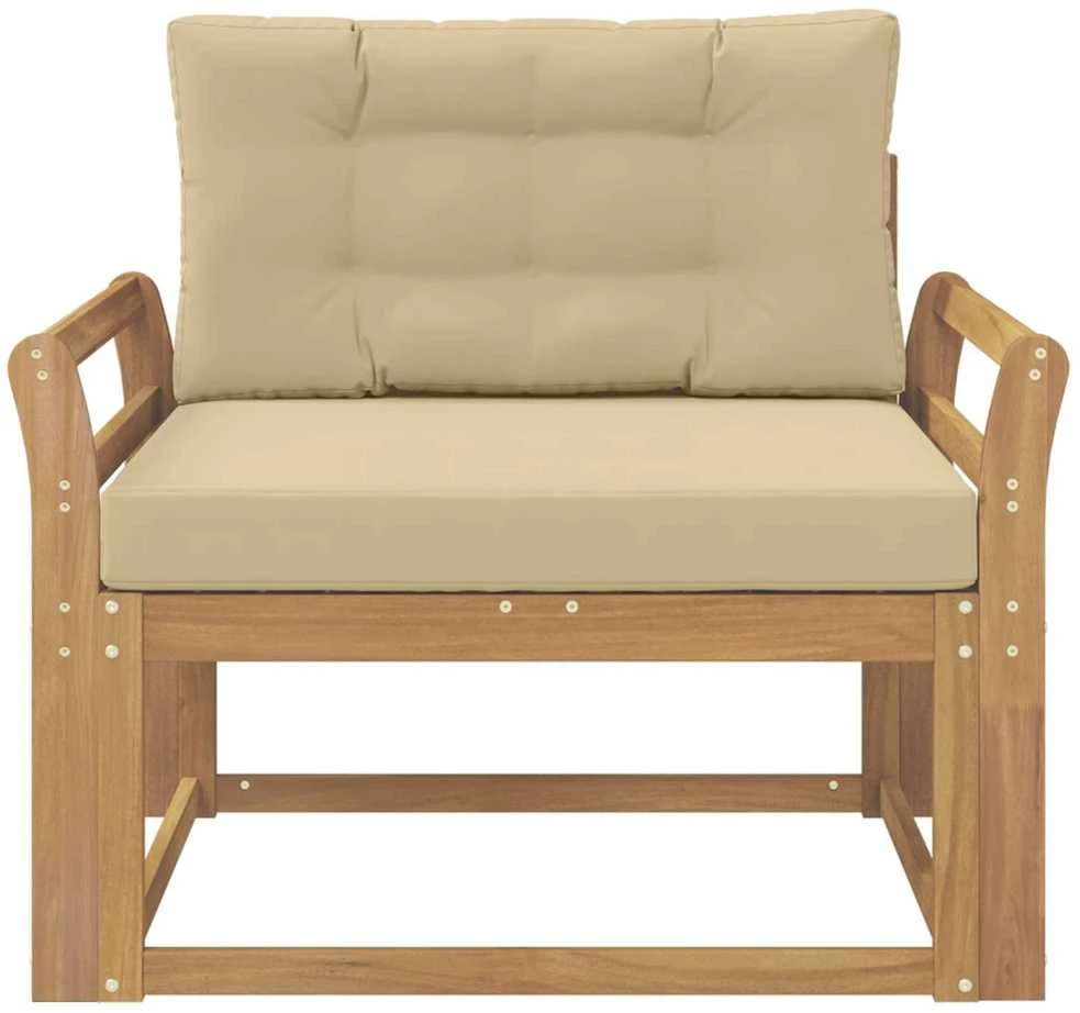 Lauko Vidurinis Sofa Poliesteris Balta