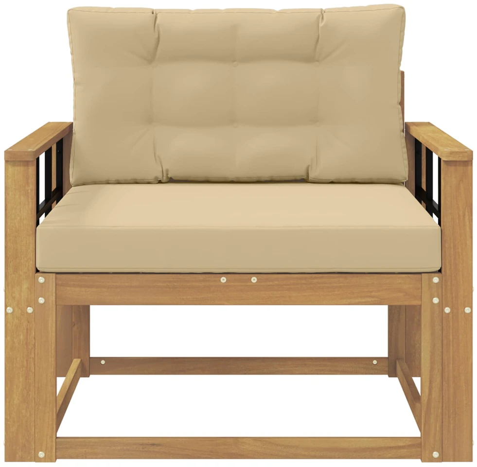 Lauko Vidurinis Sofa Poliesteris Balta