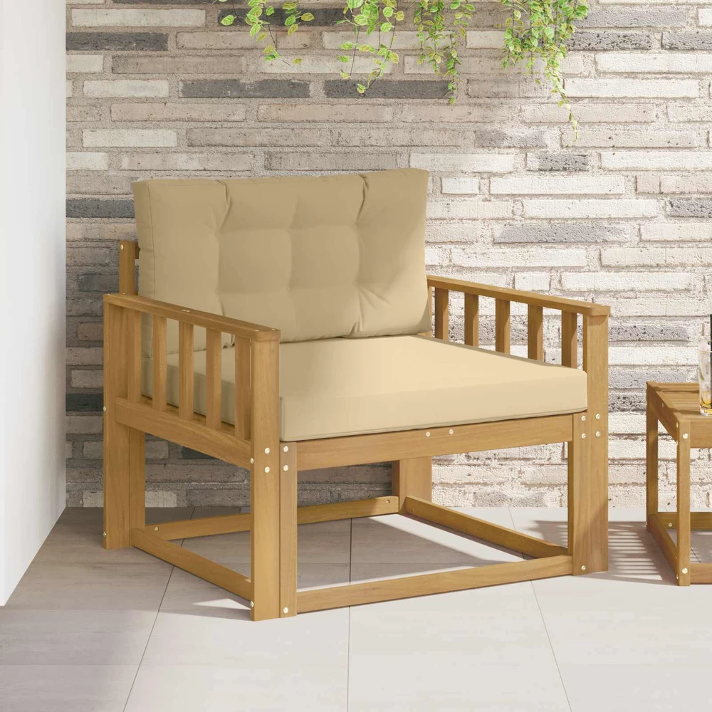 Lauko Vidurinis Sofa Poliesteris Balta