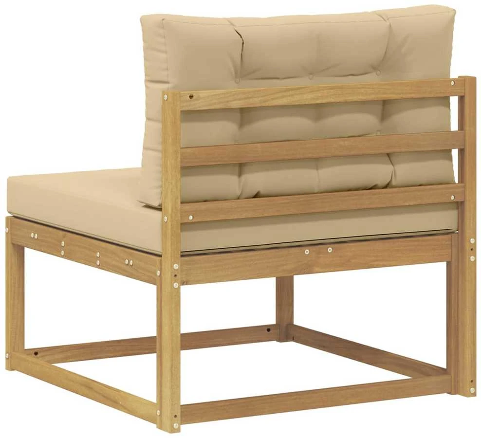Lauko Vidurinis Sofa Poliesteris Balta
