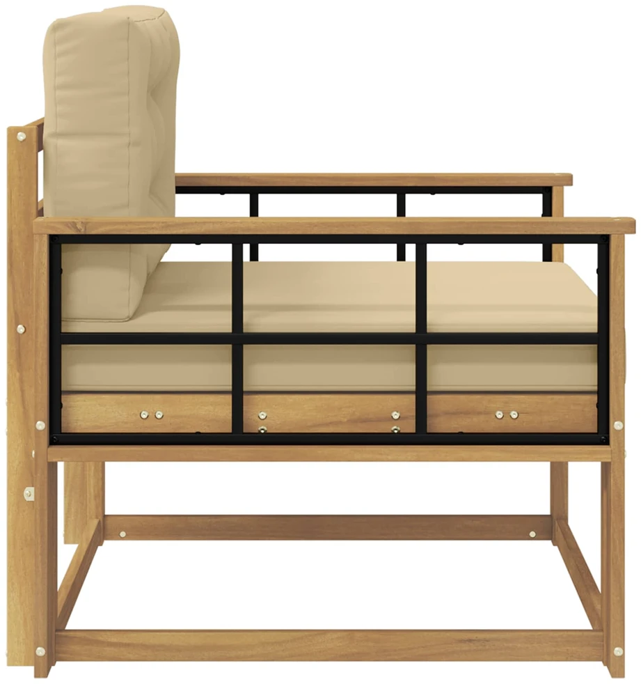 Lauko Vidurinis Sofa Poliesteris Balta