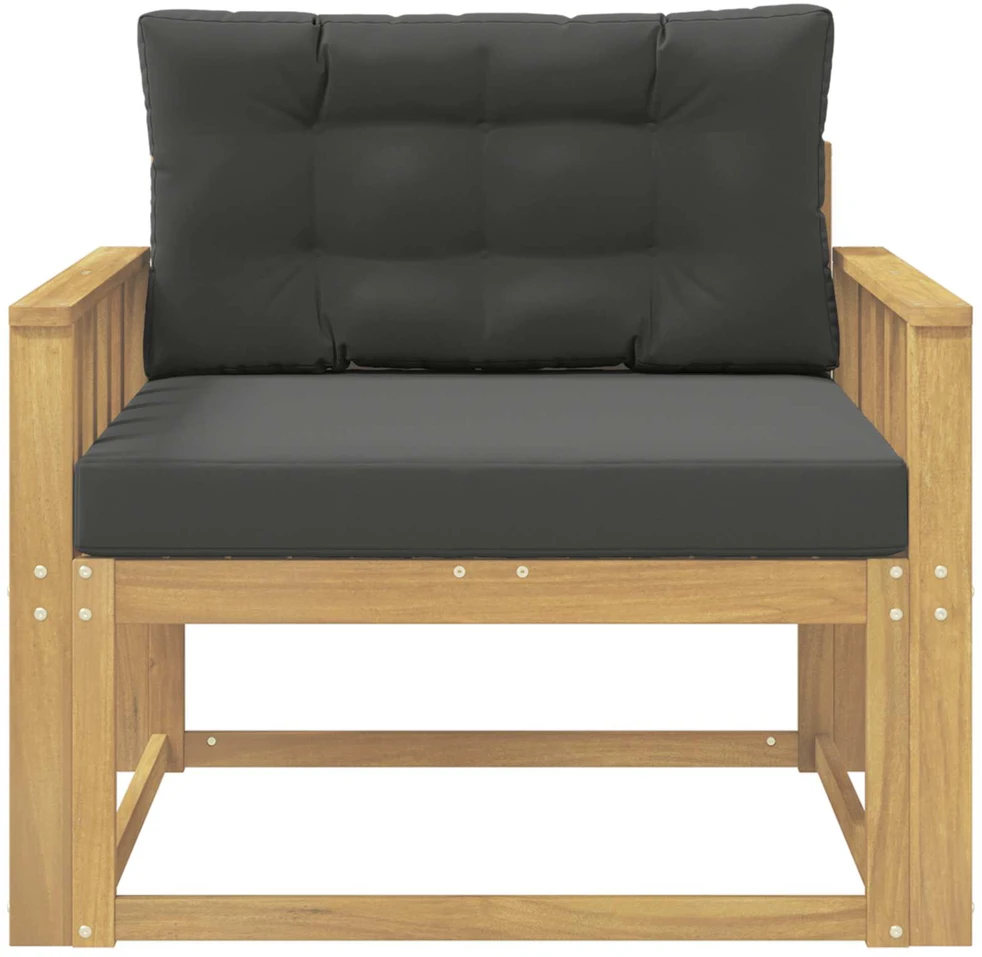 Lauko Vidurinis Sofa Poliesteris Balta
