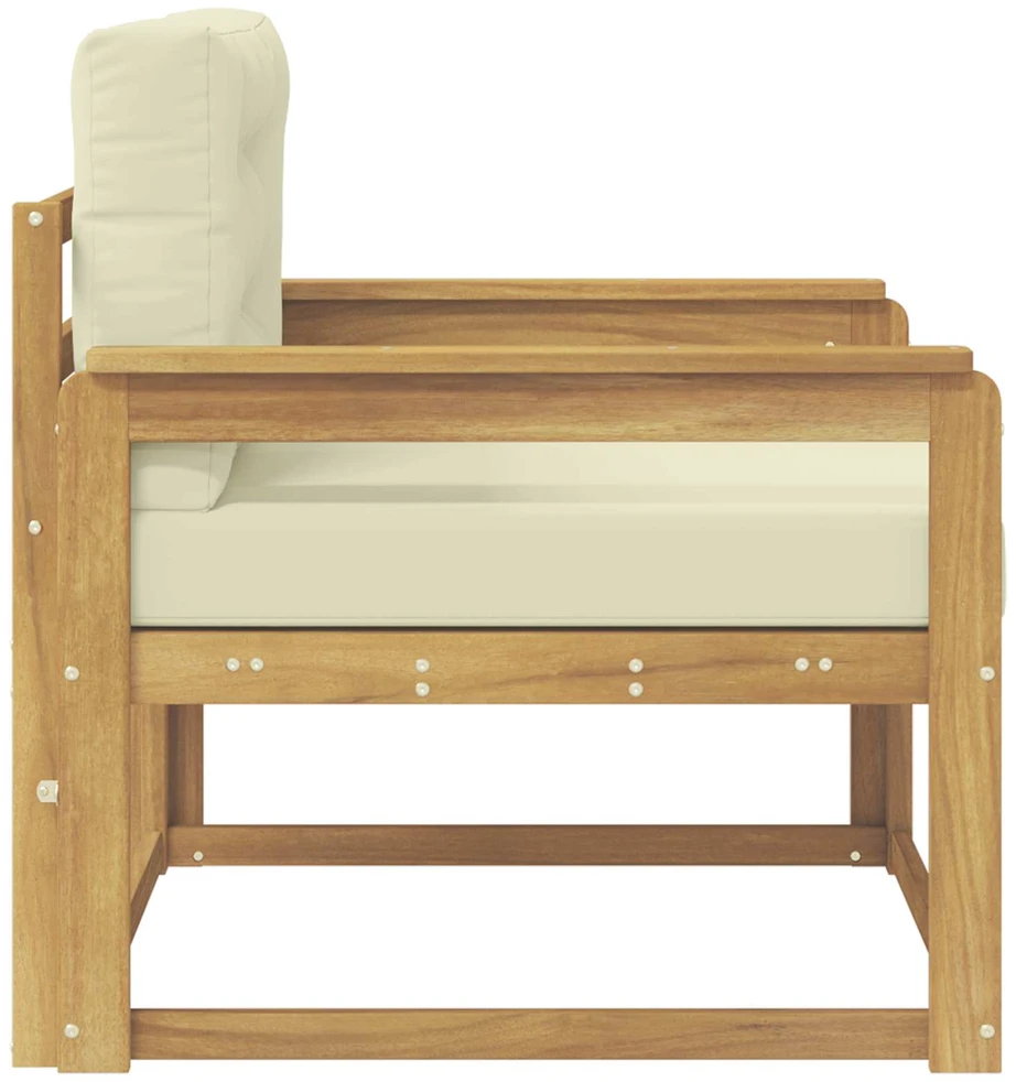 Lauko Vidurinis Sofa Poliesteris Balta