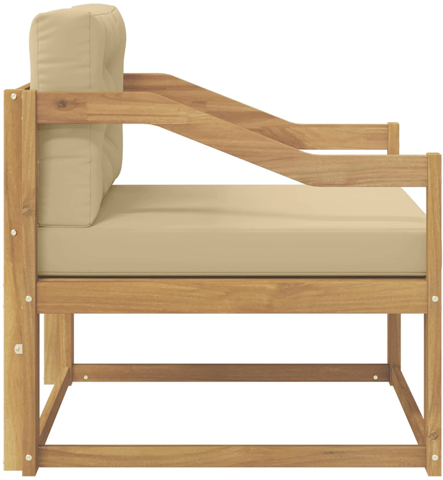 Lauko Vidurinis Sofa Poliesteris Balta