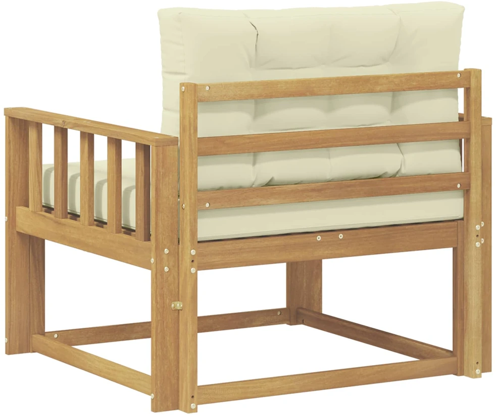 Lauko Vidurinis Sofa Poliesteris Balta