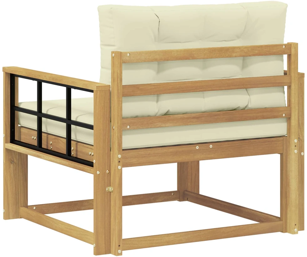 Lauko Vidurinis Sofa Poliesteris Balta