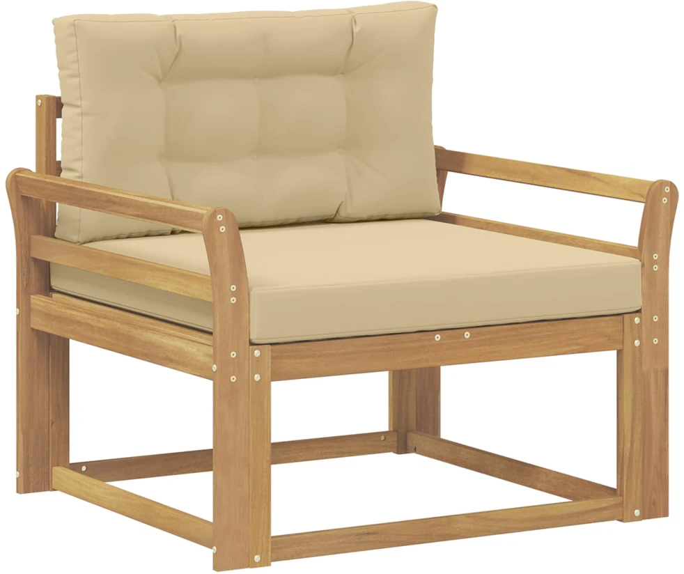 Lauko Vidurinis Sofa Poliesteris Balta