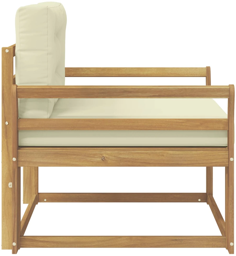 Lauko Vidurinis Sofa Poliesteris Balta