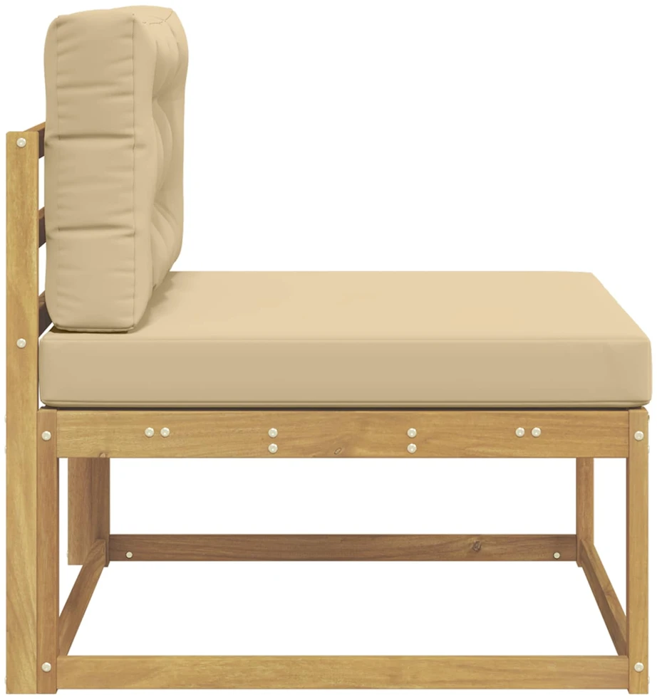Lauko Vidurinis Sofa Poliesteris Balta