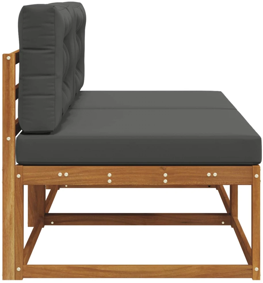 Lauko Vidurinis Sofa su pagalve 2 Vienetas Natūrali