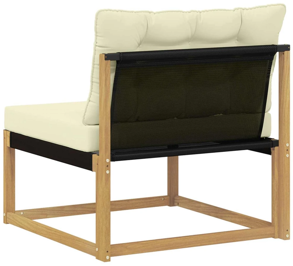 Lauko Vidurinis Sofa su pagalve Balta 79 x 83 x 73 cm plienas