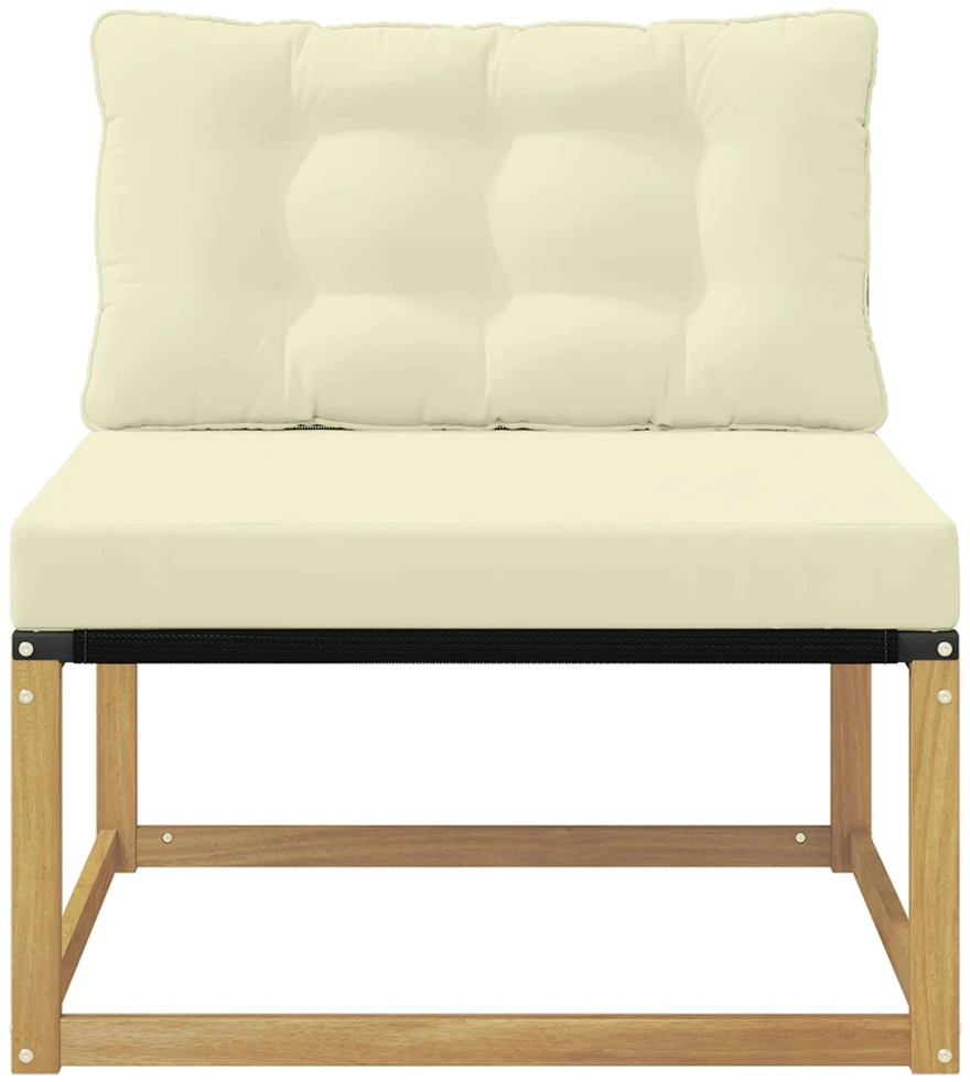 Lauko Vidurinis Sofa su pagalve Balta 79 x 83 x 73 cm plienas
