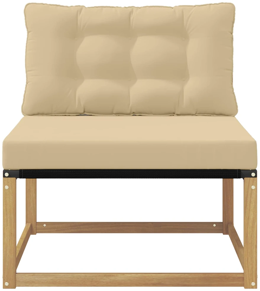 Lauko Vidurinis Sofa su pagalve Balta 79 x 83 x 73 cm plienas