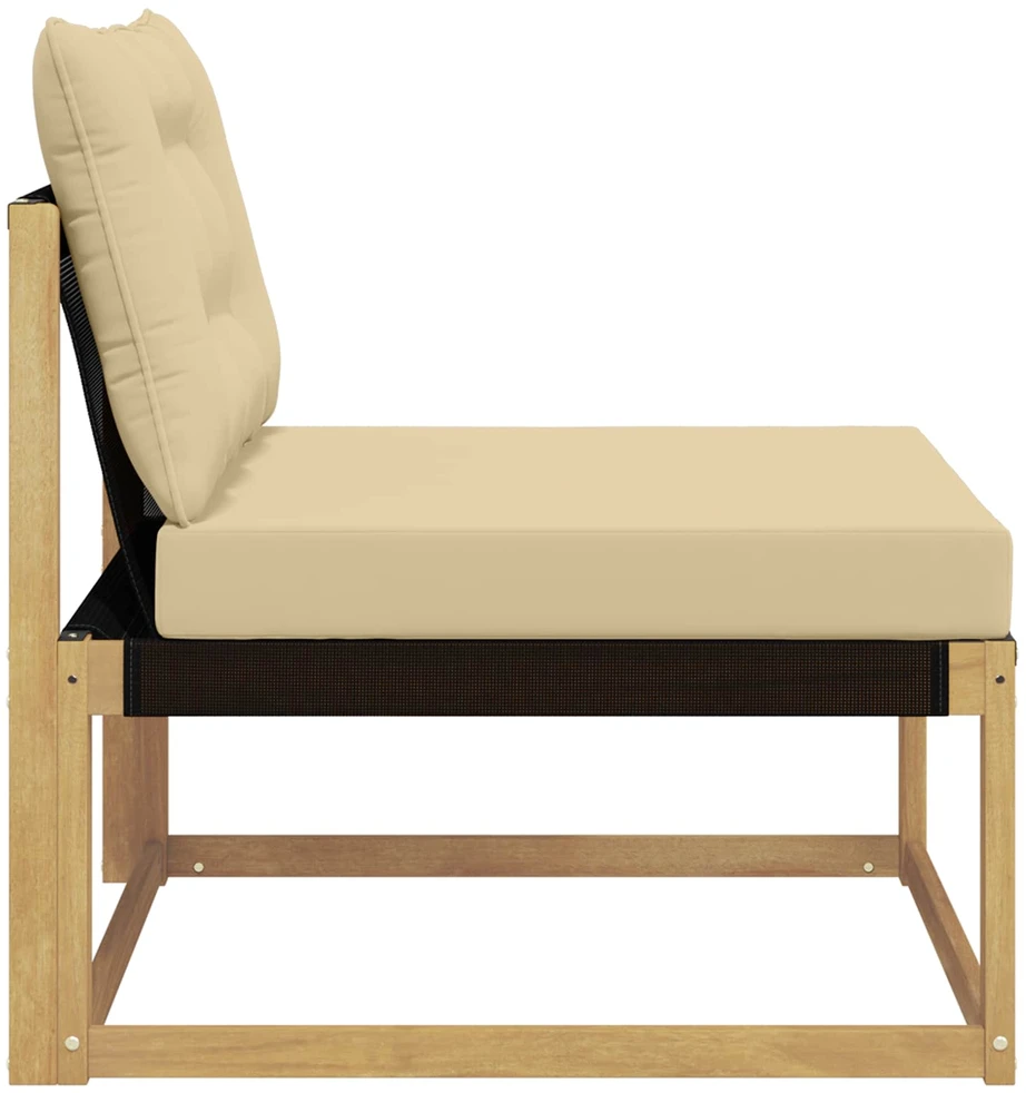 Lauko Vidurinis Sofa su pagalve Balta 79 x 83 x 73 cm plienas