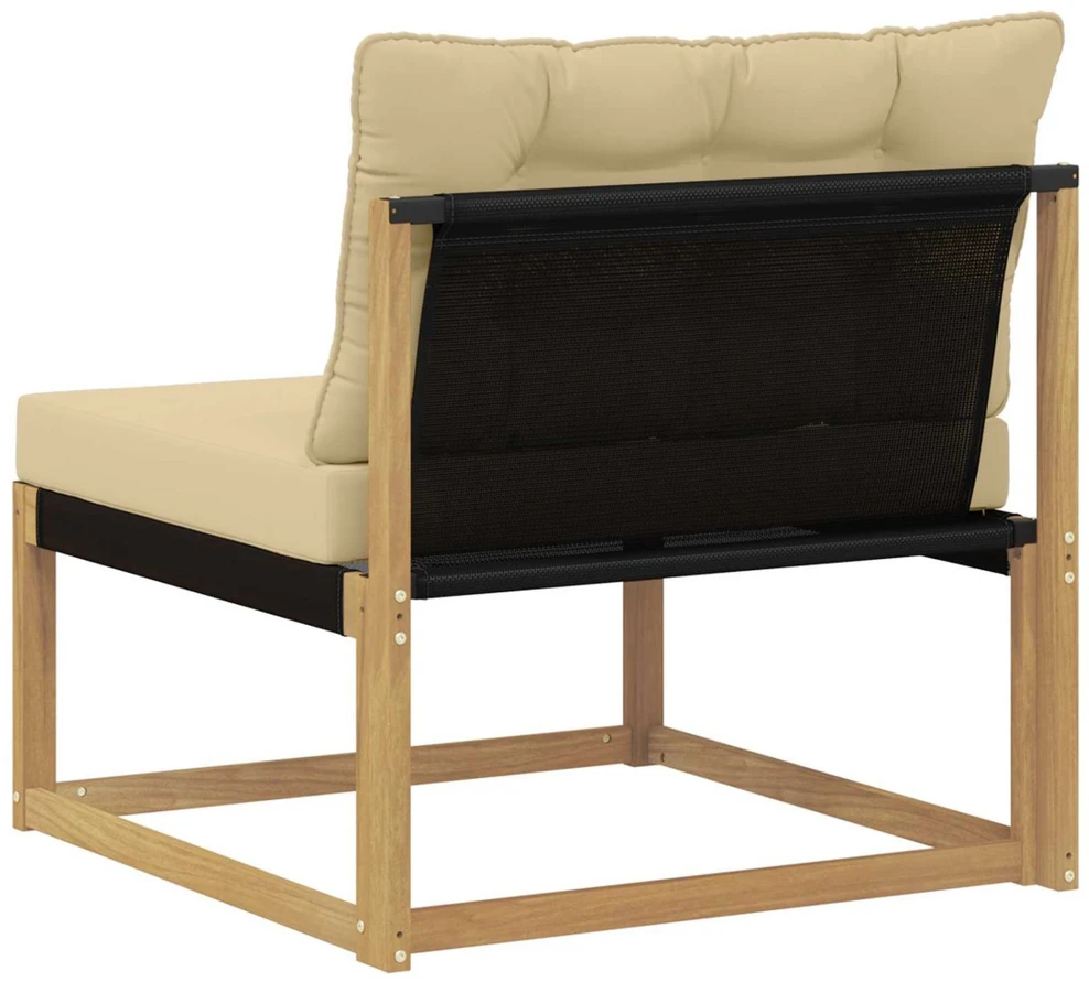 Lauko Vidurinis Sofa su pagalve Balta 79 x 83 x 73 cm plienas