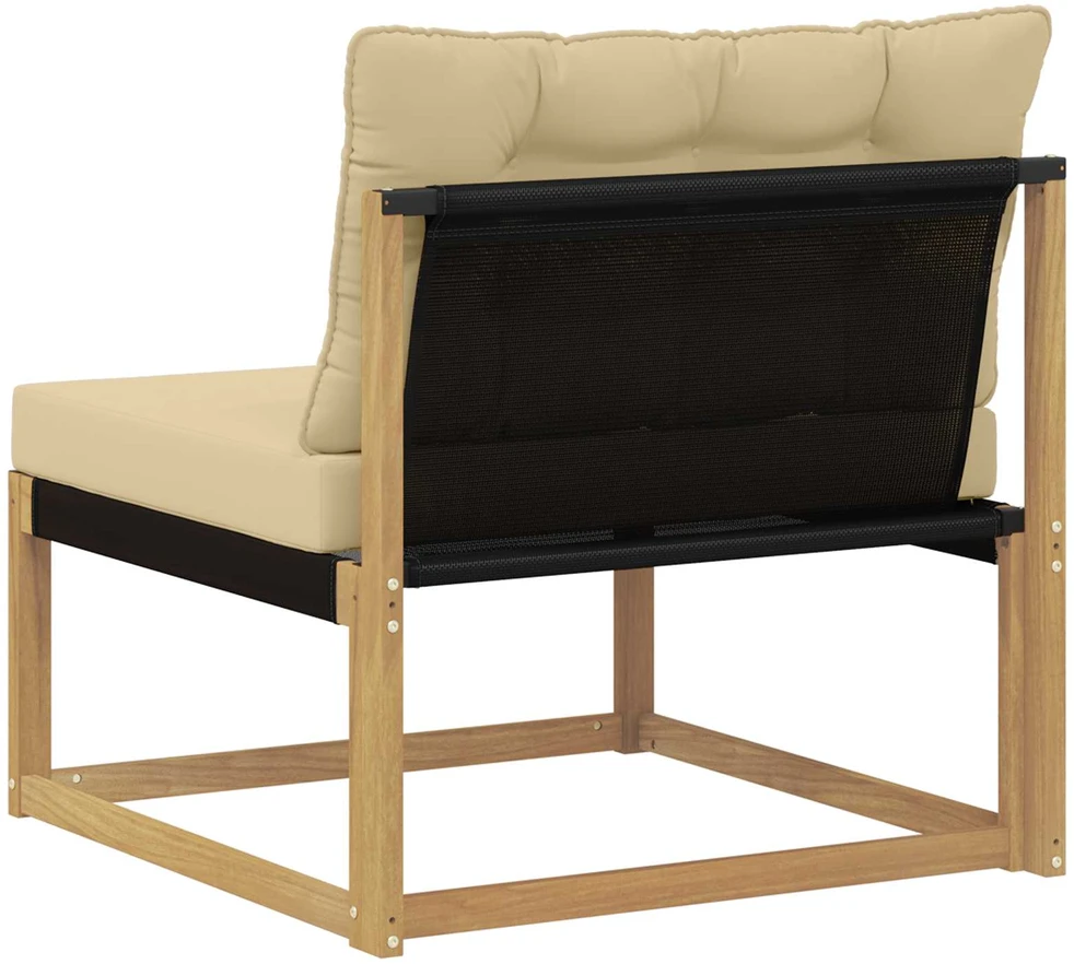 Lauko Vidurinis Sofa su pagalve Balta 79 x 83 x 73 cm plienas