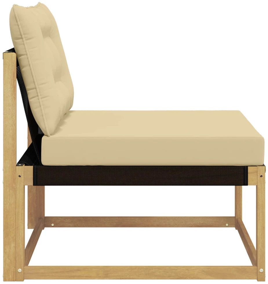 Lauko Vidurinis Sofa su pagalve Balta 79 x 83 x 73 cm plienas
