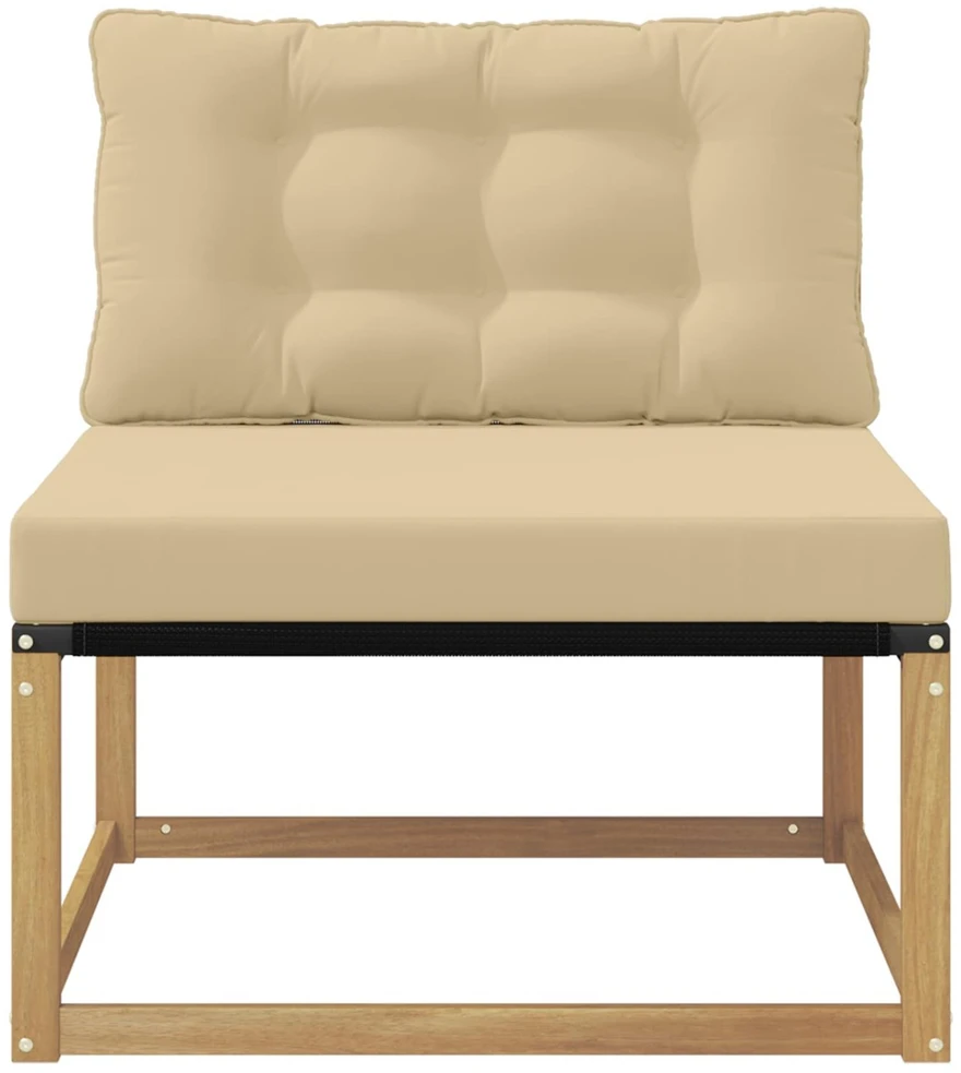 Lauko Vidurinis Sofa su pagalve Balta 79 x 83 x 73 cm plienas