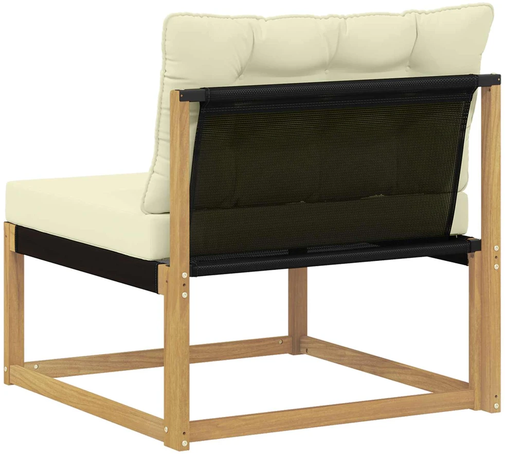 Lauko Vidurinis Sofa su pagalve Balta 79 x 83 x 73 cm plienas