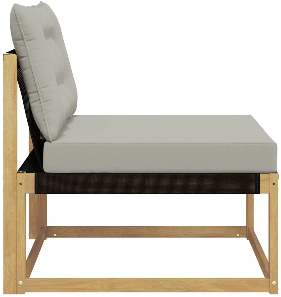 Lauko Vidurinis Sofa su pagalve Balta 79 x 83 x 73 cm plienas