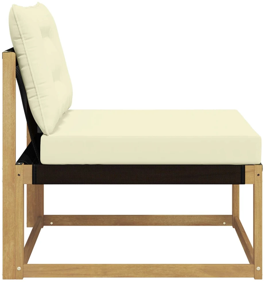 Lauko Vidurinis Sofa su pagalve Balta 79 x 83 x 73 cm plienas