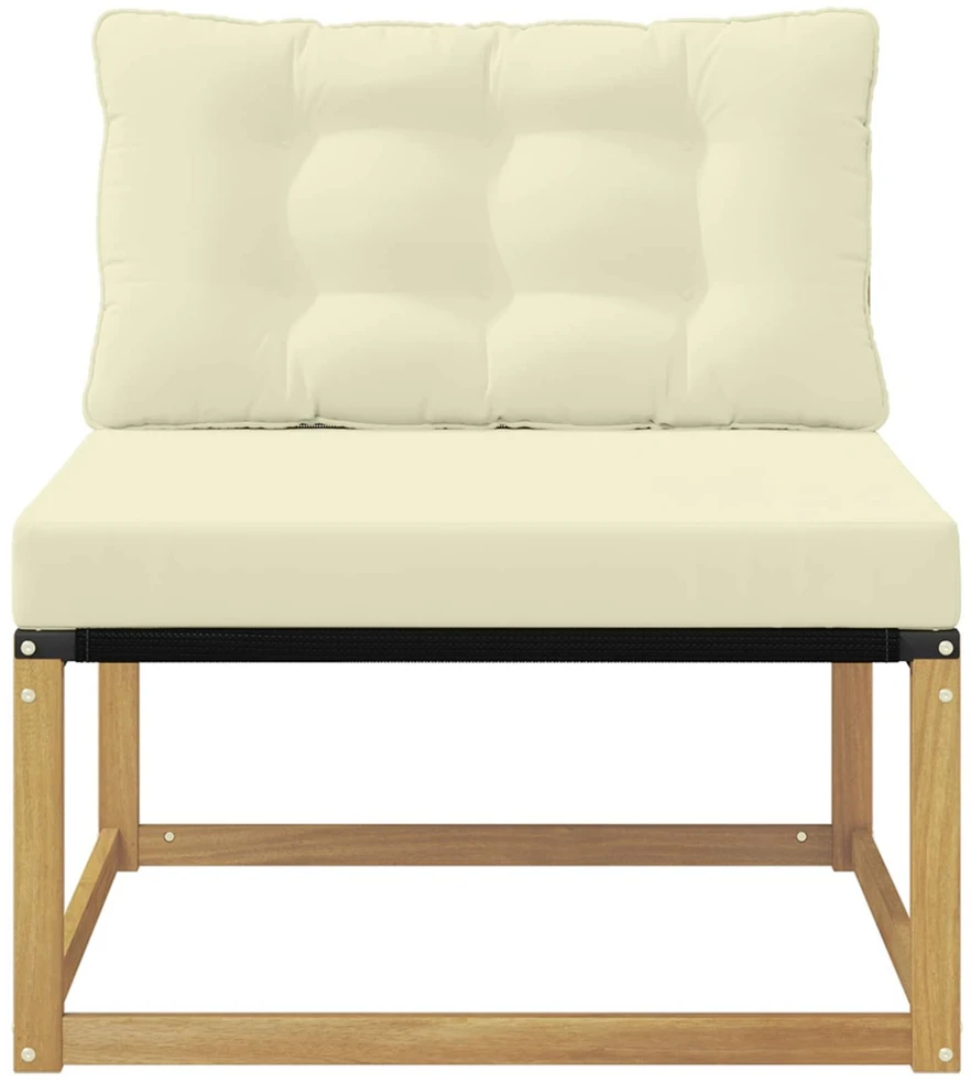 Lauko Vidurinis Sofa su pagalve Balta 79 x 83 x 73 cm plienas