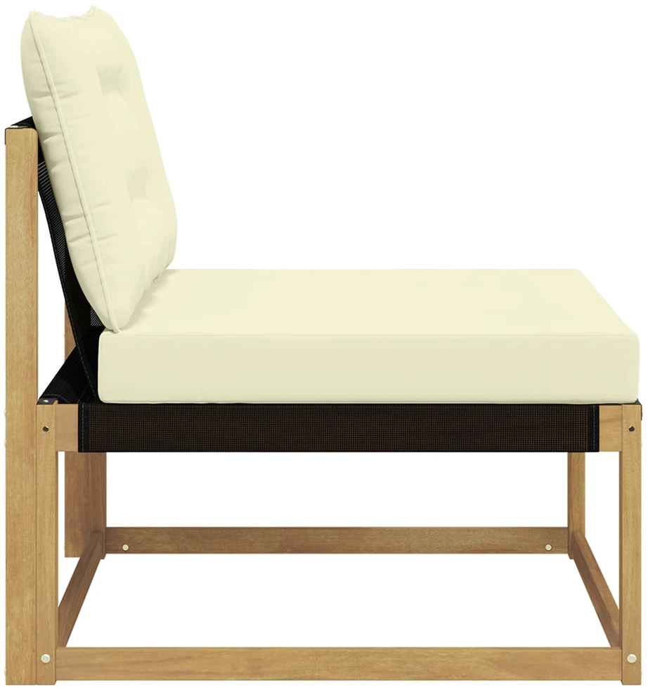Lauko Vidurinis Sofa su pagalve Balta 79 x 83 x 73 cm plienas