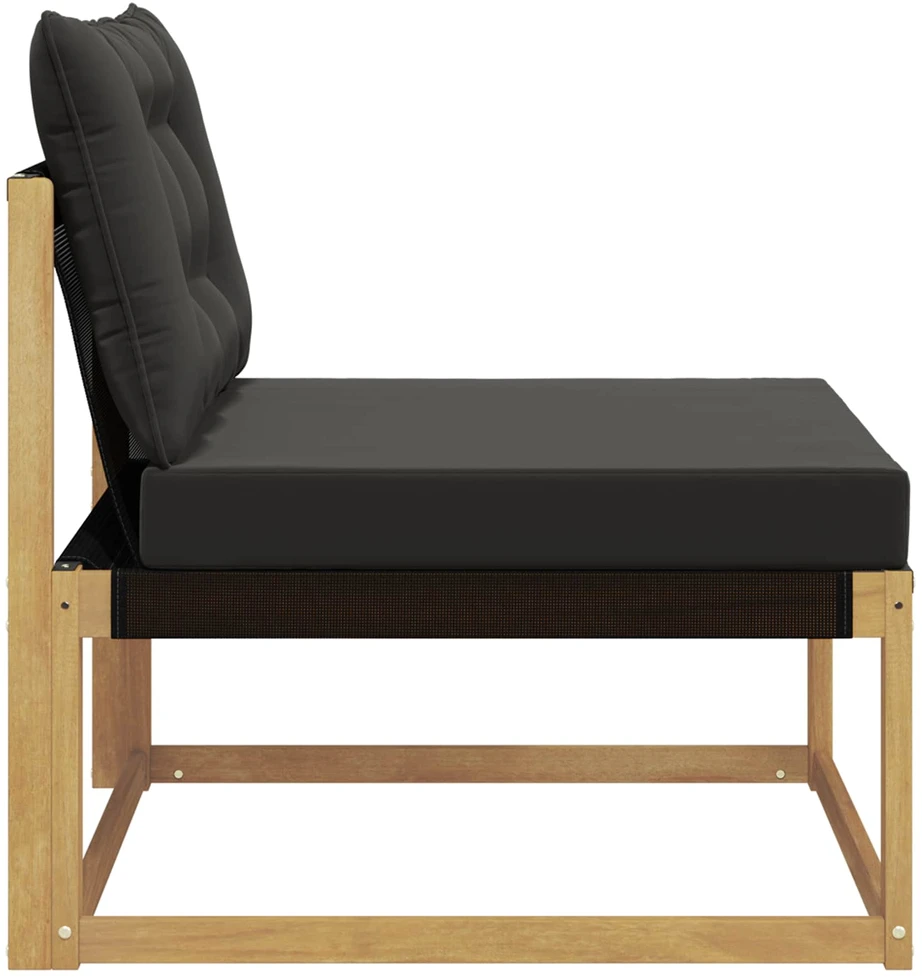 Lauko Vidurinis Sofa su pagalve Balta 79 x 83 x 73 cm plienas