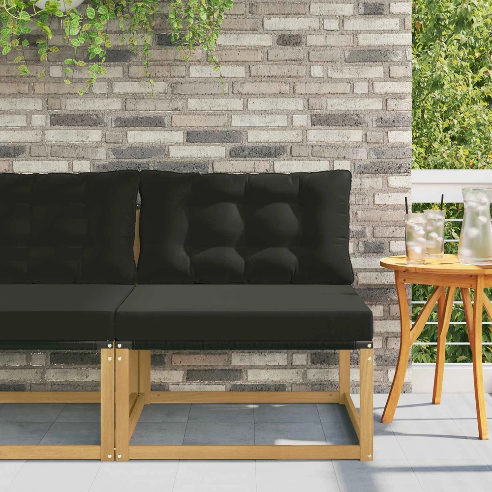 Lauko Vidurinis Sofa su pagalve Balta 79 x 83 x 73 cm plienas