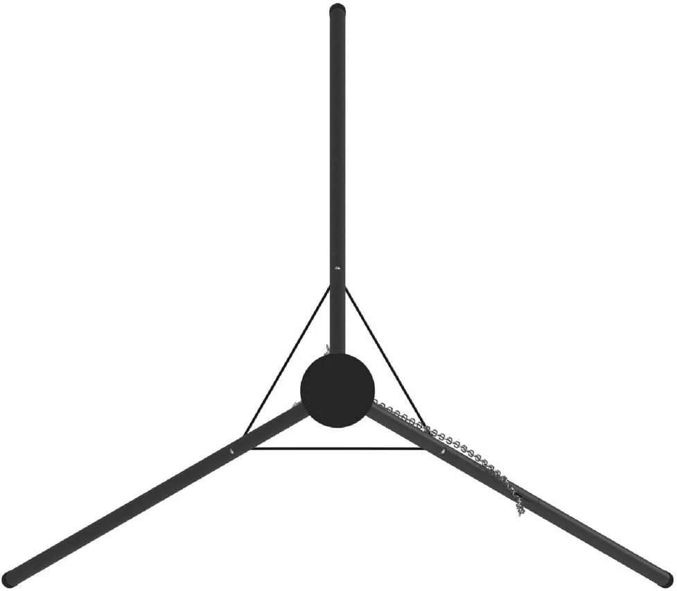 Laužavietės trikojis Juoda 92 x 92 x 191,5 cm Plienas