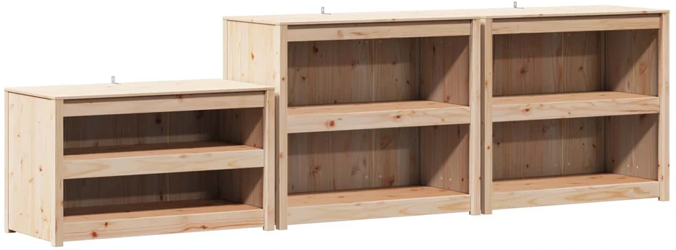 Lauko virtuvės spintelė MEPPEL 3 pcs Natūrali Douglas