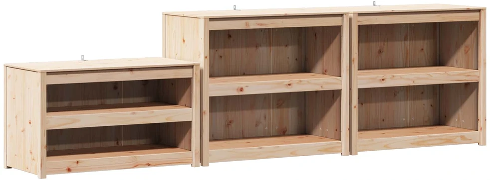 Lauko virtuvės spintelė MEPPEL 3 pcs Natūrali Douglas