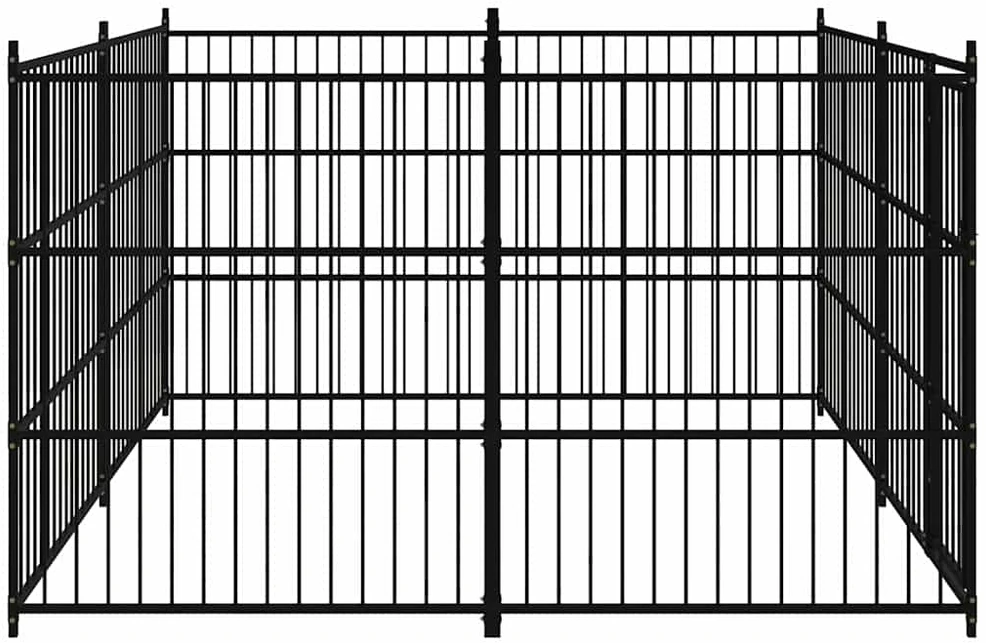 Lauko voljeras šunims, 300x300x185 cm